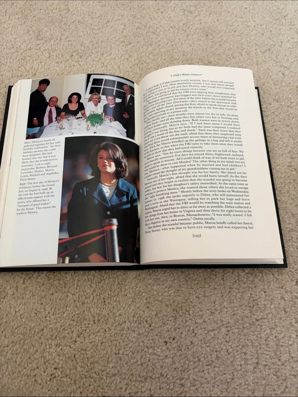 Monica's Story Hardcover Book - by Andrew Morton